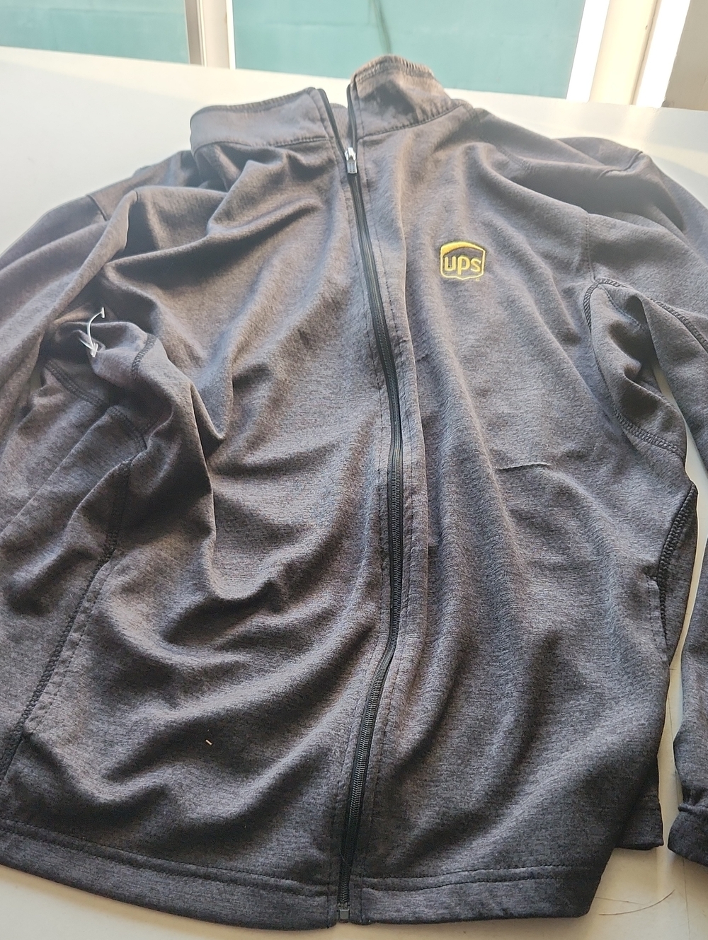 UPS Women's Gray Full-Zip Jacket Large
